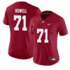 Jackson Howell No 71 Unisex Gameday Greats Alabama Crimson Tide Lightweight Collegiate Football Fashion Jersey