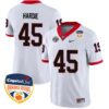 Jacob Hardie No 45 Mens Red Black Georgia Bulldogs Split Edition Mascot 100Th Anniversary