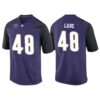 Jacob Lane No 48 Men’s Black Washington Huskies Premier Football Jersey
