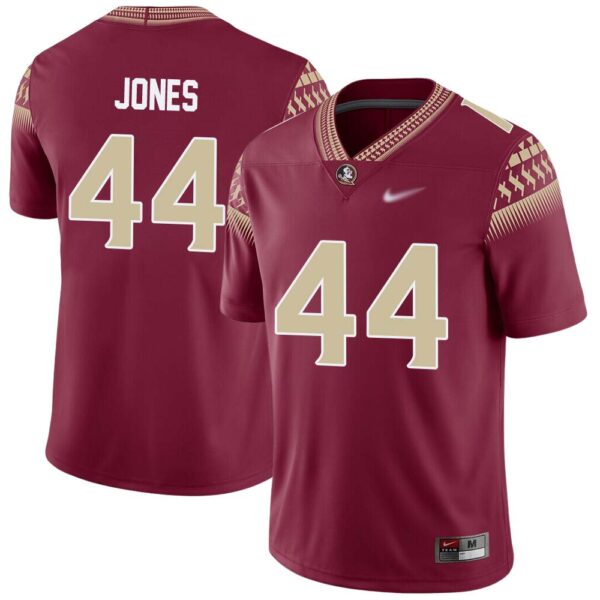 Jaden Jones No 44 Men’s Florida State Seminoles Home Game Football Jersey