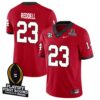 Jaden Reddell No 23 Men Cfp Georgia Bulldogs 2025 Home Game Jersey- Replica