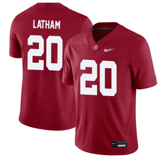 Jah-Marien Latham No 20 Men’s Crimson Alabama Crimson Tide Player Game Jersey
