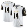 Jahlil Hurley No 25 Men’s Alabama Crimson Tide Limited Custom White Golden Jersey