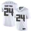 Jalen Saint Paul No 24 Men’S Oregon Ducks College Football White Eggshell Limited Football Jersey