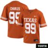 Jamaal Charles No 99 Orange Texas Longhorns Football Custom Game Jersey For Woman