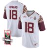 Jamari Howard No 18 Men’s Florida State Seminoles 2023 Acc Championship Limited Football Jersey