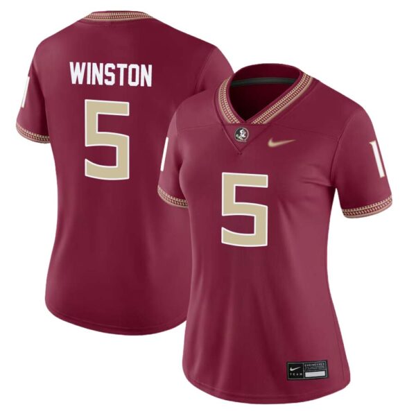 Jameis Winston No 5 Woman’s Florida State Seminoles Home Game Football Jersey