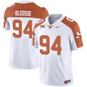 Jaray Bledsoe No 94 Texas Longhorns Vapor Limited Custom White Jersey