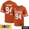 Jaray Bledsoe No 94 Woman Cfp Texas Longhorns Playoff First Round 2025 Jersey- Replica