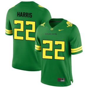 Jay Harris No 22 Oregon Men’s Football Limited High School Home Jerseys Green