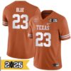 Jaydon Blue No 23 Men Cfp Texas Longhorns Playoff First Round 2025 Jersey- Replica