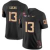Jaylin Lucas No 13 Men’s Florida State Seminoles White Golden Limited Football Jersey
