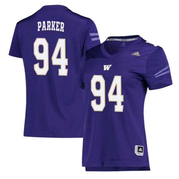 Jayvon Parker No 94 Woman’s Purple Washington Huskies Team Premier Football Jersey