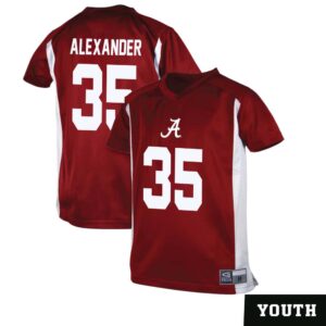Jeremiah Alexander No 35 Youth Alabama Crimson Tide Throwback Football Jersey