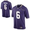 Jeremiah Hunter No 6 Men’s Washington Huskies Black & Gold Premier Football Jersey