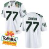 Jericho Johnson No 77 Oregon Ducks Men’S Football Limited Away Football Jerseys White
