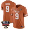 Jerrick Gibson No 9 Orange Texas Longhorns Icon Print Nil Pick-A-Player Football Jersey For Men