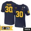 Jo_Ziah Edmond No 16 Men Cfp Michigan Wolverines 2025 Home Game Jersey- Replica