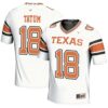 Joe Tatum No 18 Men’s Gameday Greats Texas Orange Texas Longhorns Icon Print Nil Pick-A-Player Football Jersey