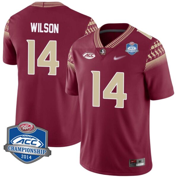 Johnny Wilson No 14 Men’s Florida State Seminoles 2014 Acc Championship Limited Football Jersey
