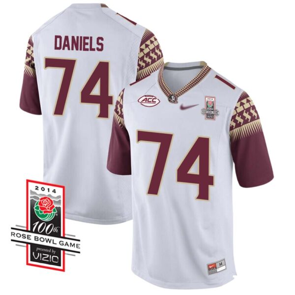 Jonathan Daniels No 74 Men’s Florida State Seminoles 2014 Rose Bowl Limited Football Jersey