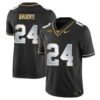 Jonathon Brooks No 24 Texas Longhorns Gold Vapor Limited White Jersey