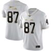 Jordan White No 87 Mens Georgia Bulldogs Custom Mascot 100Th Anniversary Jersey – Black