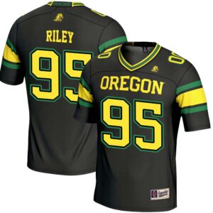 Jordon Riley No 95 Black Oregon Ducks NIL Player Football Jersey for Men