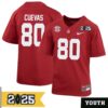 Juan Davis No 81 Men Cfp Texas Longhorns 2025 Home Game Jersey- Replica