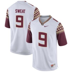 Josh Sweat No 9 Men’s White Florida State Seminoles Game Football Jersey