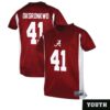 Justin Okoronkwo No 41 Youth’s Crimson Alabama Crimson Tide Player Home Game Jersey