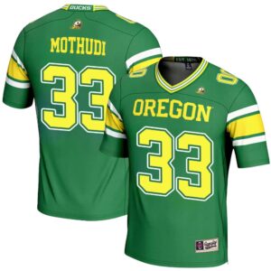Kamar Mothudi No 33 Men’s GameDay Green NDSU Bison Endzone Football Jersey