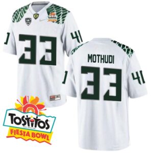 Kamar Mothudi No 33 Mens Oregon Ducks Mighty Oregon Throwback Football Uniforms Fiesta Bowl 2013 Champions Patch