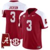 Kareem Jackson No 3 Men’s Alabama Crimson Sec Championship 2020 Patch Vapor Gold Football Crimson Alter