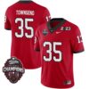 Kavon Townsend No 35 Mens Georgia Bulldogs Back To Back National Champions 2022 Limited Jersey