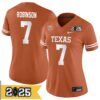 Keilan Robinson No 7 Men Cfp Texas Longhorns Playoff First Round 2025 Jersey- Replica