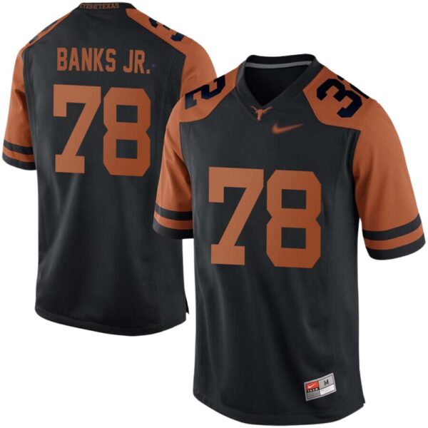 Kelvin Banks Jr. No 78 Black Texas Longhorns Football Jersey For Men