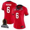 Kenny Mcintosh No 6 Woman Cfp Georgia Bulldogs 2025 Home Game Jersey- Replica