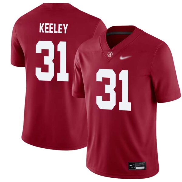Keon Keeley No 31 Men’s Crimson Alabama Crimson Tide Player Game Jersey