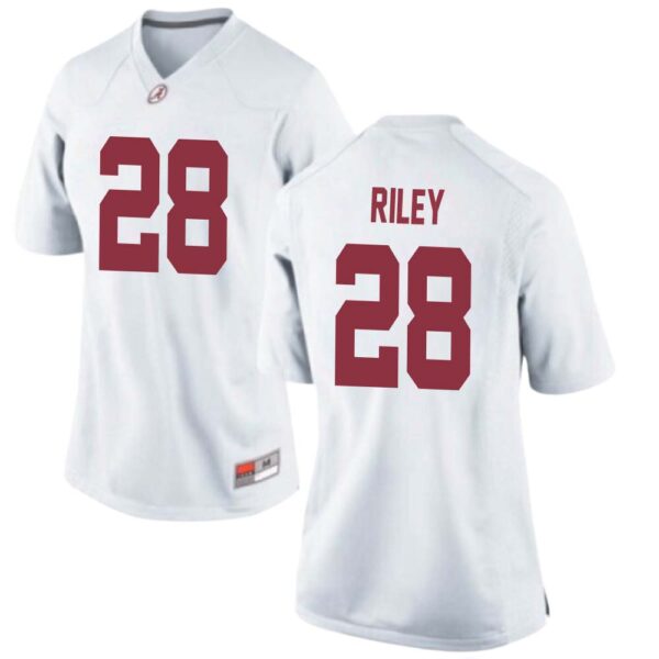 Kevin Riley No 28 Woman’s White Alabama Crimson Tide Custom Game Football Jersey