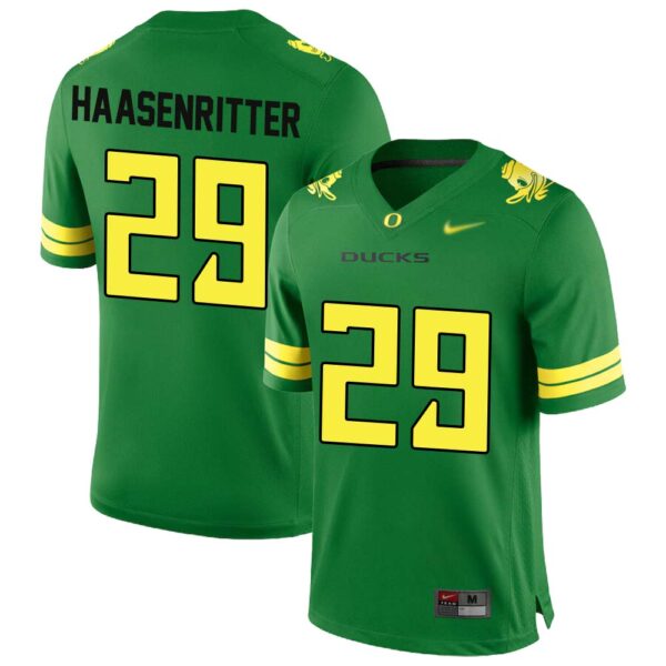 Kilohana Haasenritter No 29 Oregon Men’S Football Limited High School Home Jerseys Green