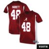 Kneeland Hibbett No 48 Woman’s White Alabama Crimson Tide Custom Game Football Jersey