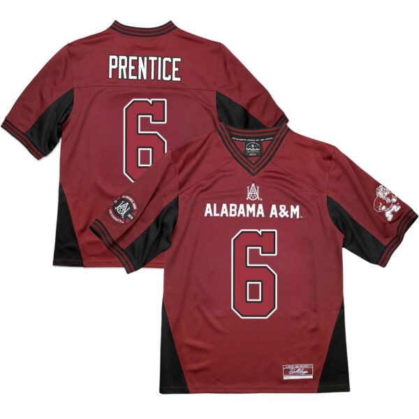 Kobe Prentice No 6 Big Boy Alabama A&M Bulldogs S11 Mens Football Jersey
