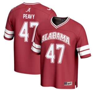 Kolby Peavy No 47 Unisex GameDay Greats Alabama Crimson Tide Lightweight Collegiate Football Fashion Jersey