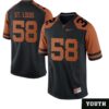 Lance St. Louis No 58 Men’s Gameday Greats Black Texas Longhorns Nil Pick-A-Player Football Jersey