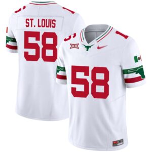 Lance St. Louis No 58 Men’s Texas Longhorns Mexico Vapor Jersey