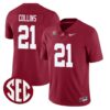 Landon Collins No 21 Big Boy Alabama A&M Bulldogs S11 Mens Football Jersey