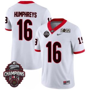 London Humphreys No 16 Mens Georgia Bulldogs Back To Back National Champions 2022 Limited Jersey