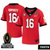 Lt Overton No 22 Men Cfp Alabama Crimson Tide 2025 Home Game Jersey- Replica