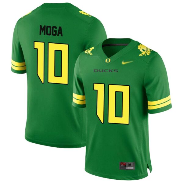 Luke Moga No 10 Oregon Men’S Football Limited High School Home Jerseys Green